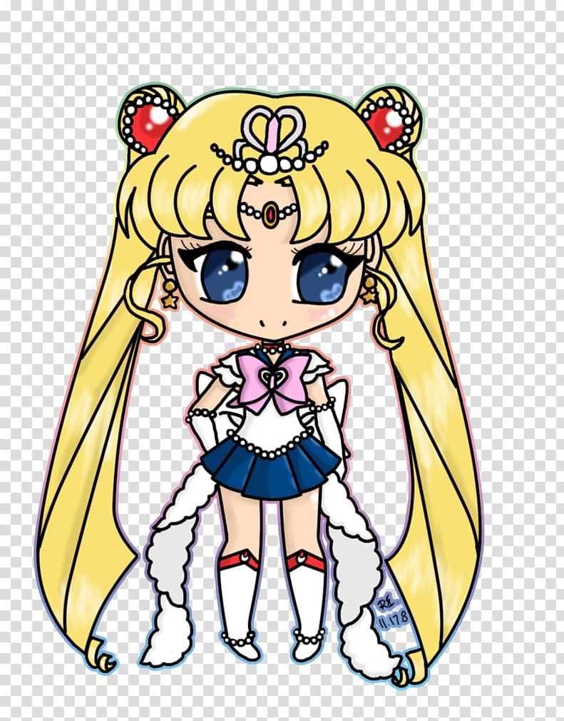 Sailor Moon Sailor Mercury ChibiChibi Art, sailor moon transparent background PNG clipart