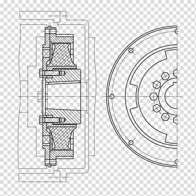 Coupling Clutch Technical drawing Torque, others transparent background PNG clipart