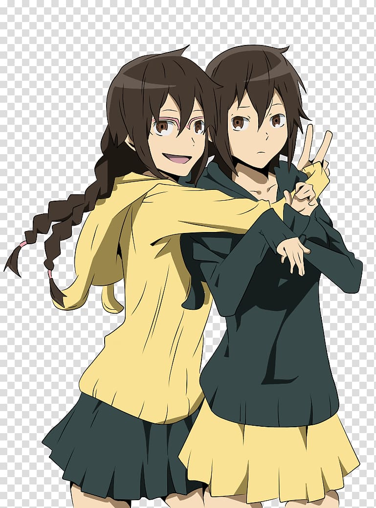 Durarara!! Anime Manga, siblings transparent background PNG clipart