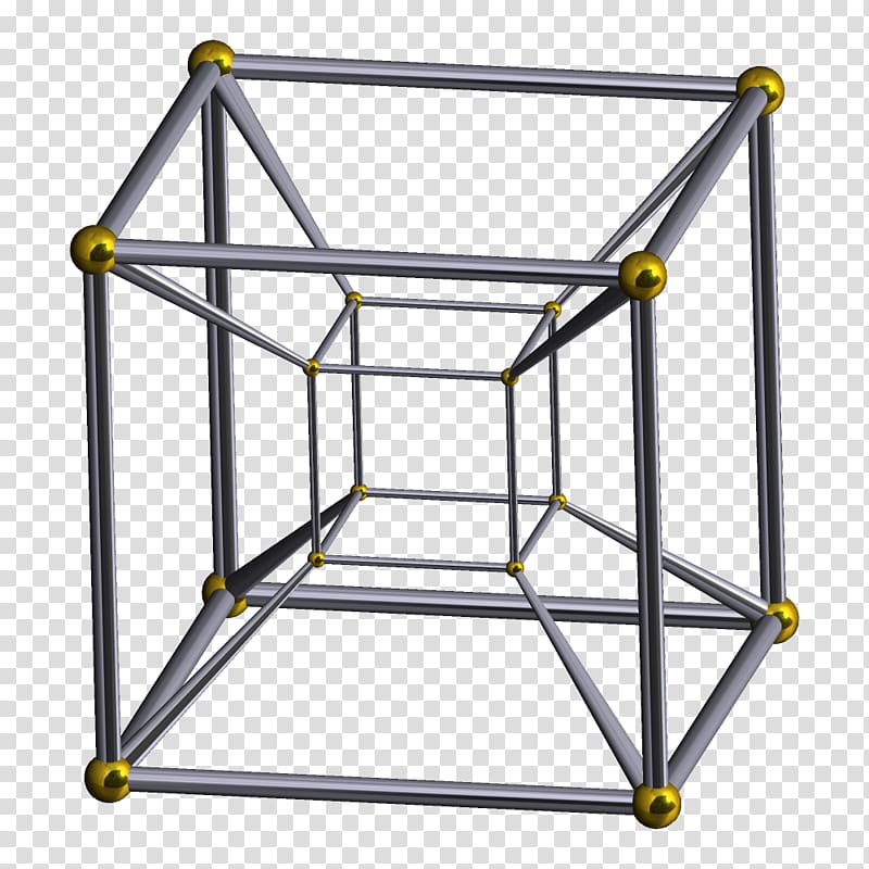 Tesseract Four-dimensional space Hypercube Three-dimensional space, cube transparent background PNG clipart