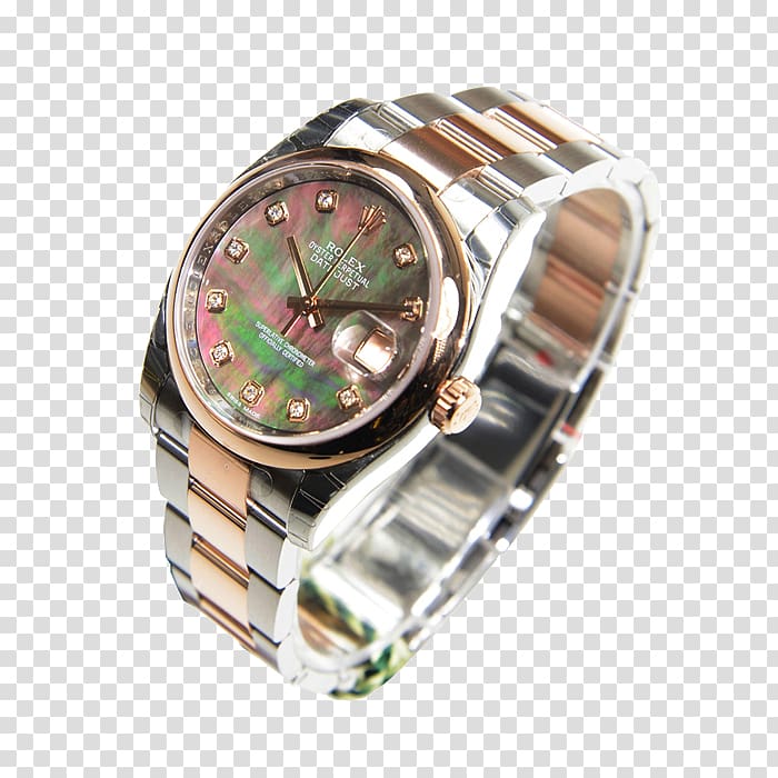 Automatic watch Rolex, Gold Rolex watch male watch transparent background PNG clipart