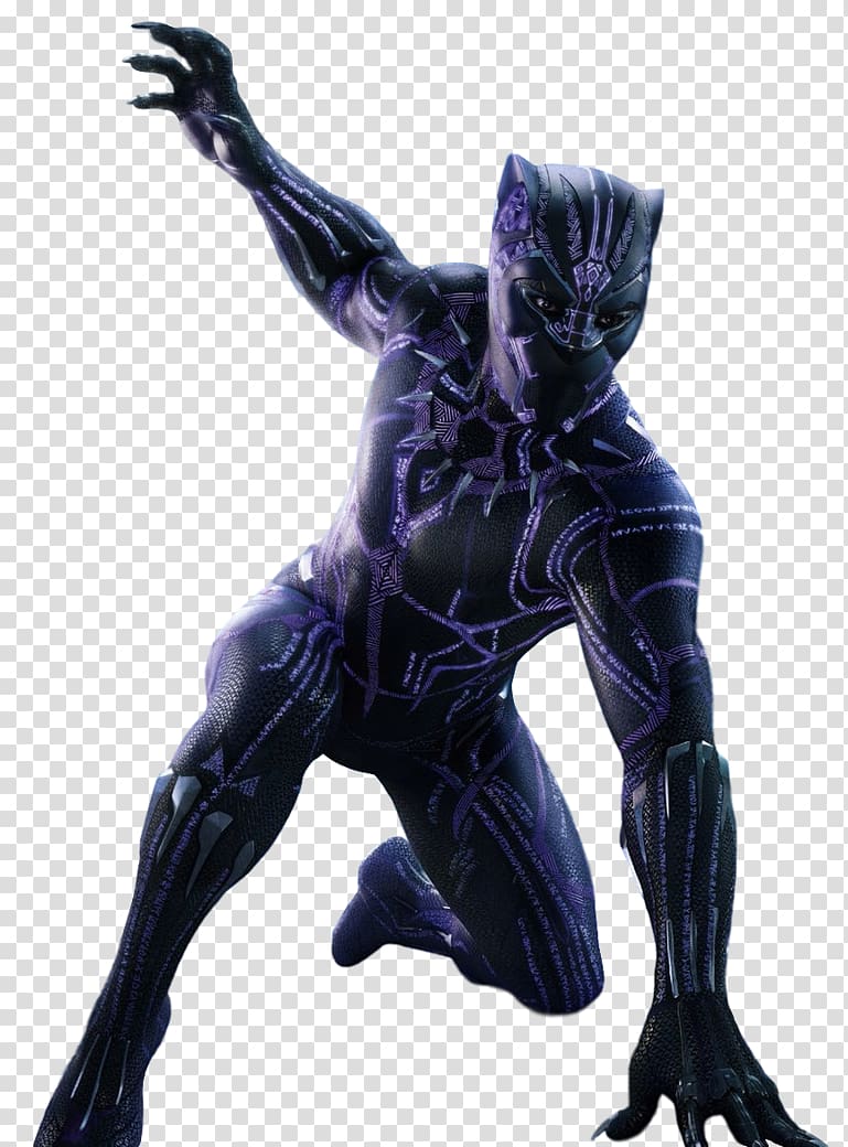 Erik Killmonger Black Panther Marvel Cinematic Universe T\'Chaka Iron Man, black panther transparent background PNG clipart