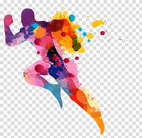 Servei Esports UdG Running Surat Watercolor painting, others transparent background PNG clipart