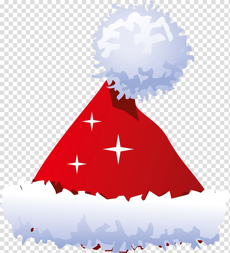 Christmas tree Christmas ornament , Little fresh red hat transparent background PNG clipart