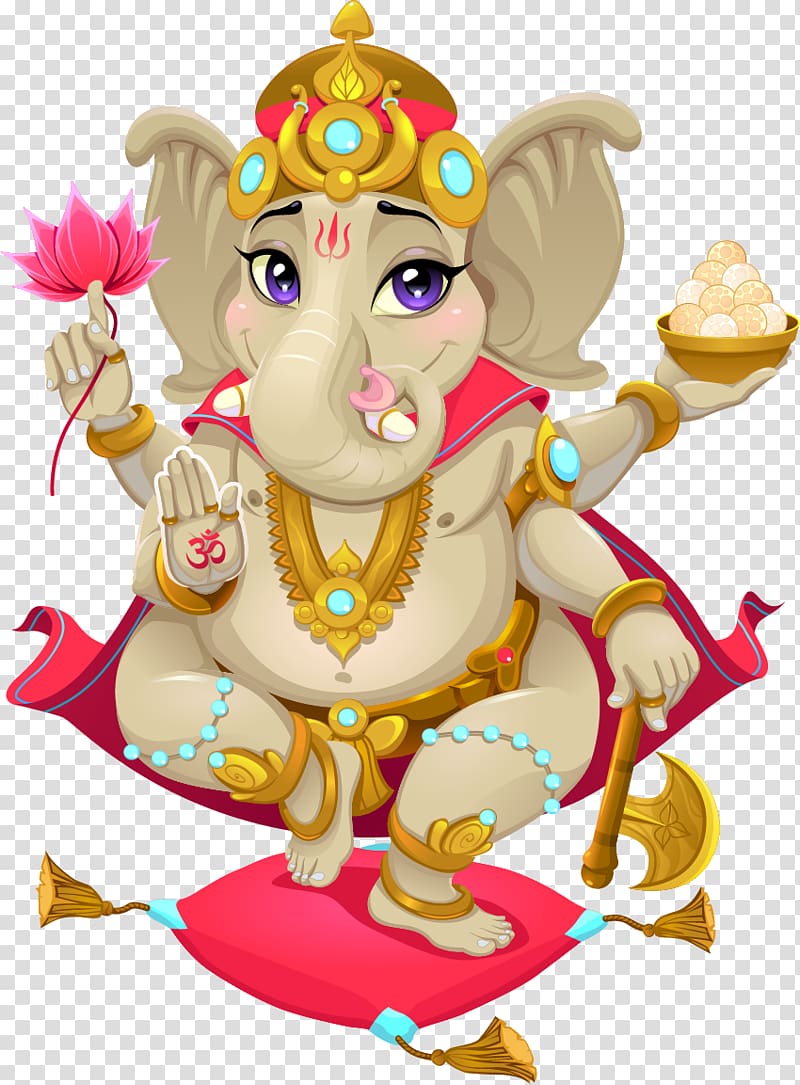 Ganesha illustration, Shiva Ganesha Parvati Ganesh Chaturthi Hinduism, Lovely elephant Avalokitesvara transparent background PNG clipart