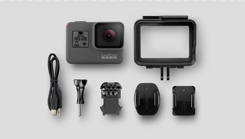 GoPro HERO5 Black Action camera 4K resolution, gopro cameras transparent background PNG clipart