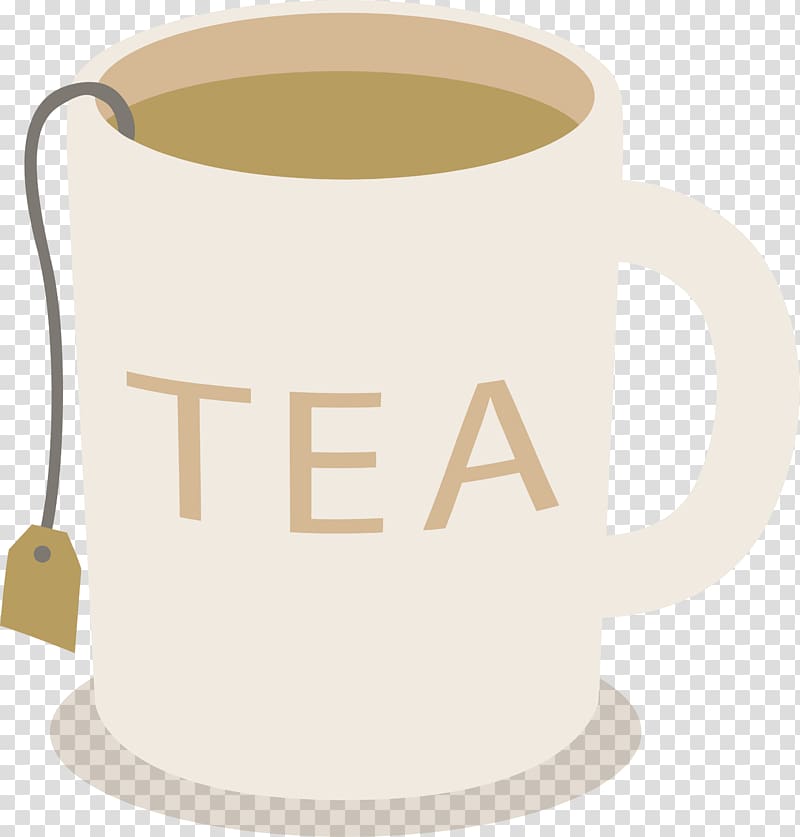 Teacup Coffee cup Mug, Tea cup with tea bag transparent background PNG clipart