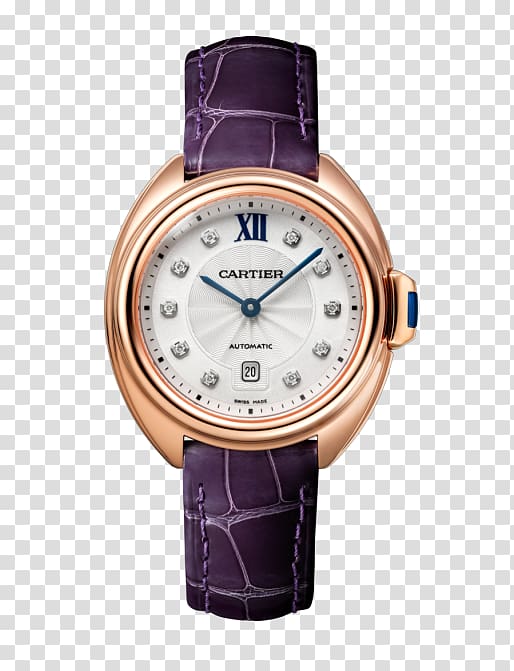 Watch Cartier Tank Jewellery Jomashop, Cartier watches Purple watches Ms. watch transparent background PNG clipart