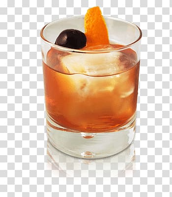 Old Fashioned Negroni Whiskey sour Manhattan Black Russian, cocktail transparent background PNG clipart
