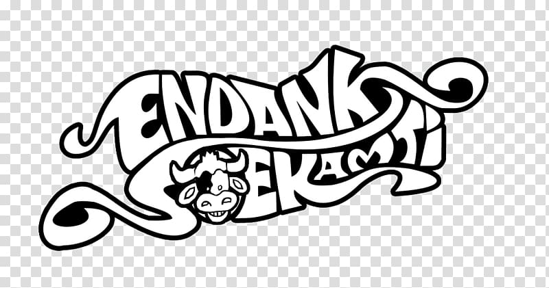 Endank Soekamti Logo Black and white, senja transparent background PNG clipart