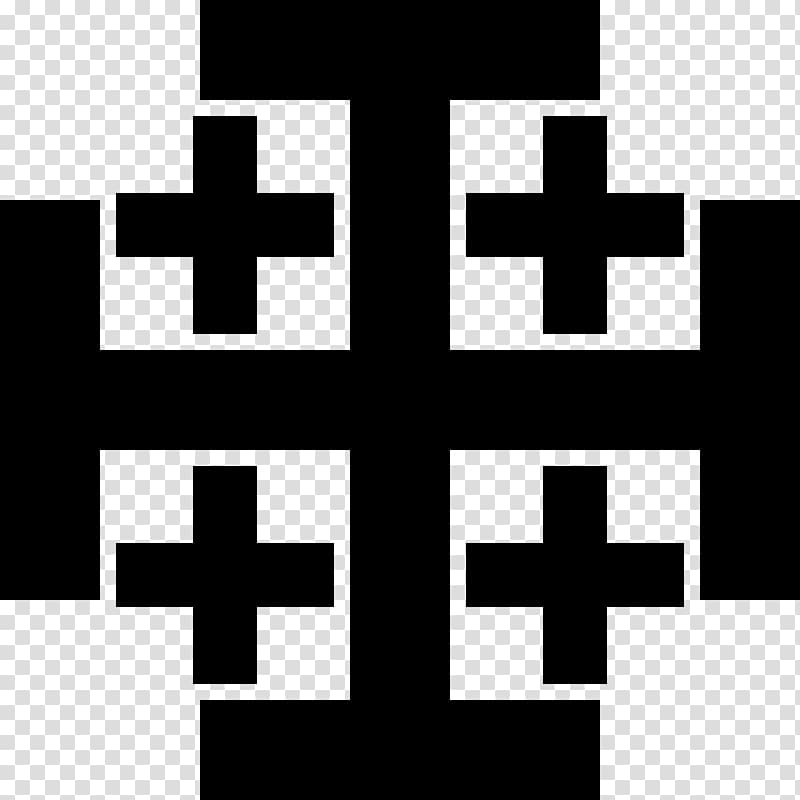 Jerusalem cross Drawing Crucifix , symbol transparent background PNG clipart