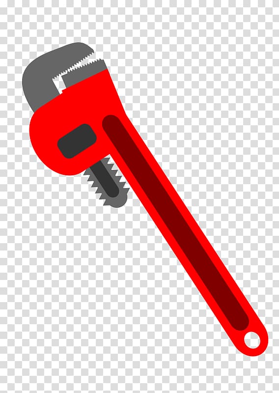 Hand tool Spanners Plumber wrench Pipe wrench Plumbing, Wrench transparent background PNG clipart