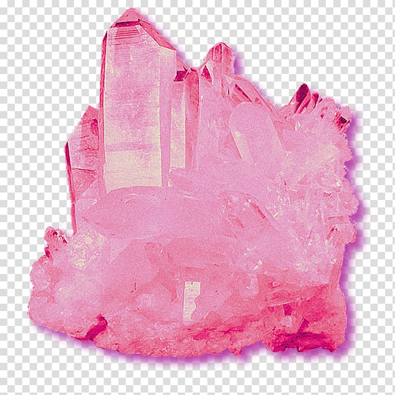 Rose quartz Crystal Mineral Rock, rock transparent background PNG clipart