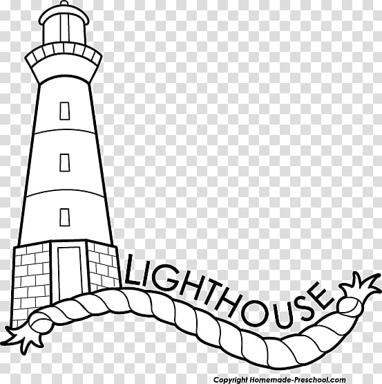 Black and white Lighthouse , Christian Lighthouses transparent background PNG clipart
