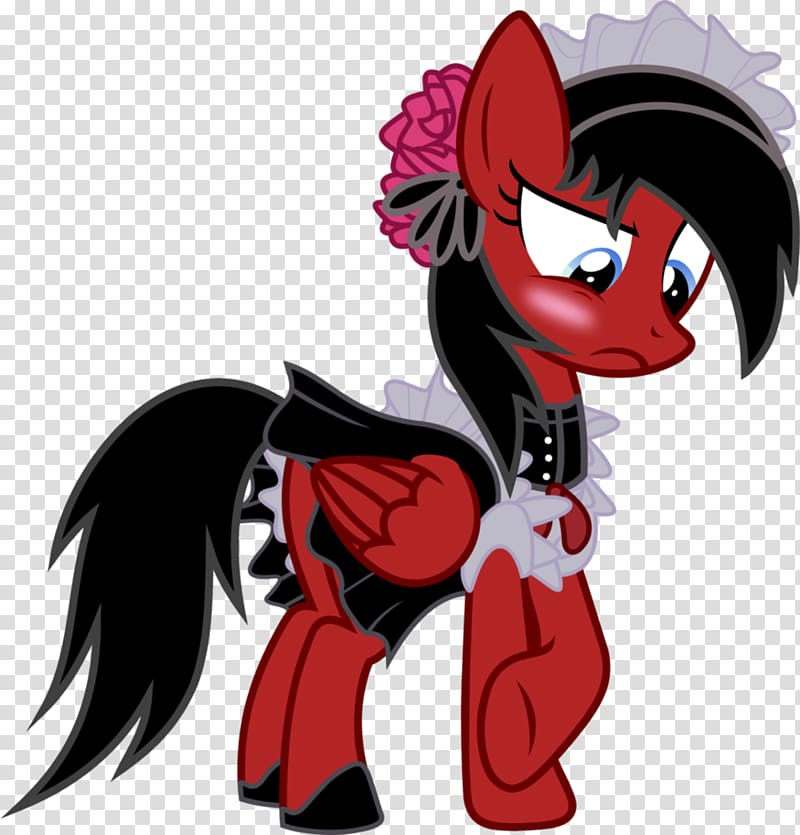 Pony Horse French maid Costume, horse transparent background PNG clipart