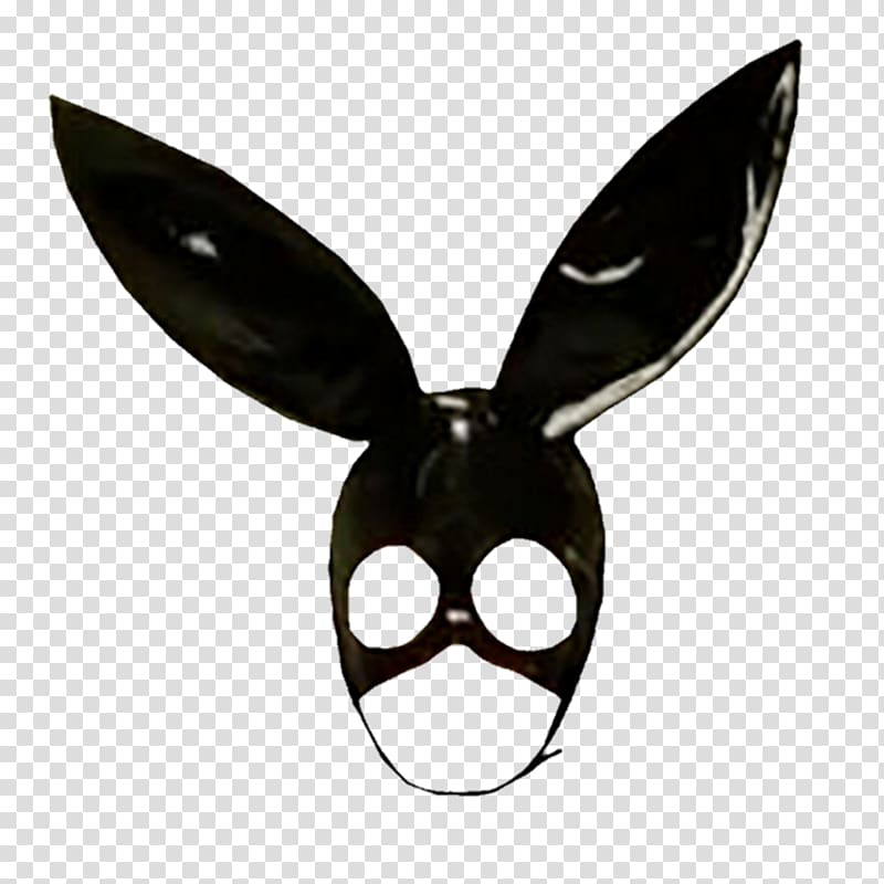black bunny mask, Mask Rabbit Ear Dangerous Woman Costume, bunny transparent background PNG clipart