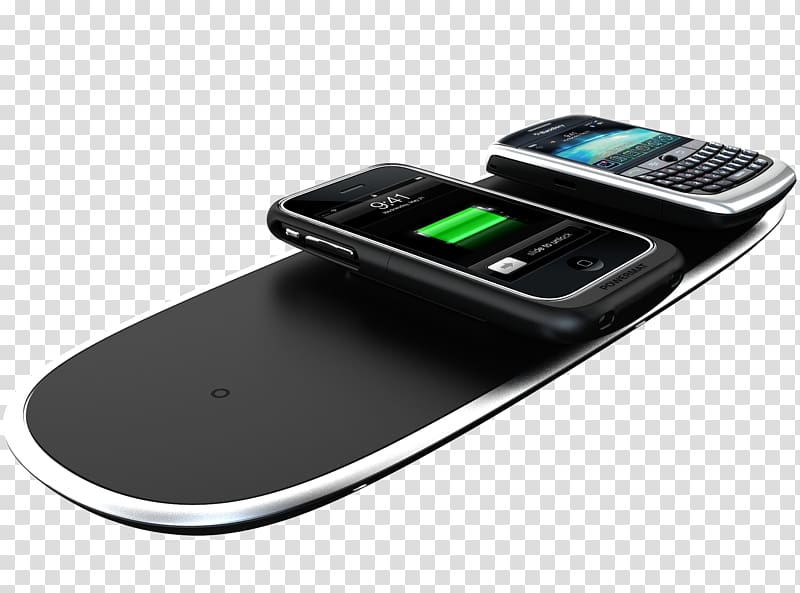 Battery charger Powermat Technologies Ltd. Inductive charging iPhone Qi, Iphone transparent background PNG clipart