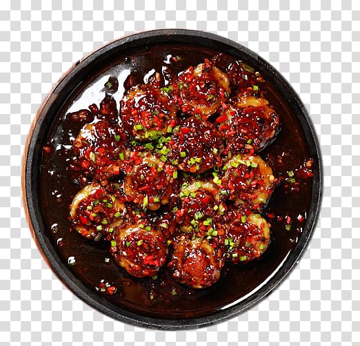 Teppanyaki Meatball Chinese cuisine Cantonese cuisine Sichuan cuisine, Spicy eggplant cuisine transparent background PNG clipart