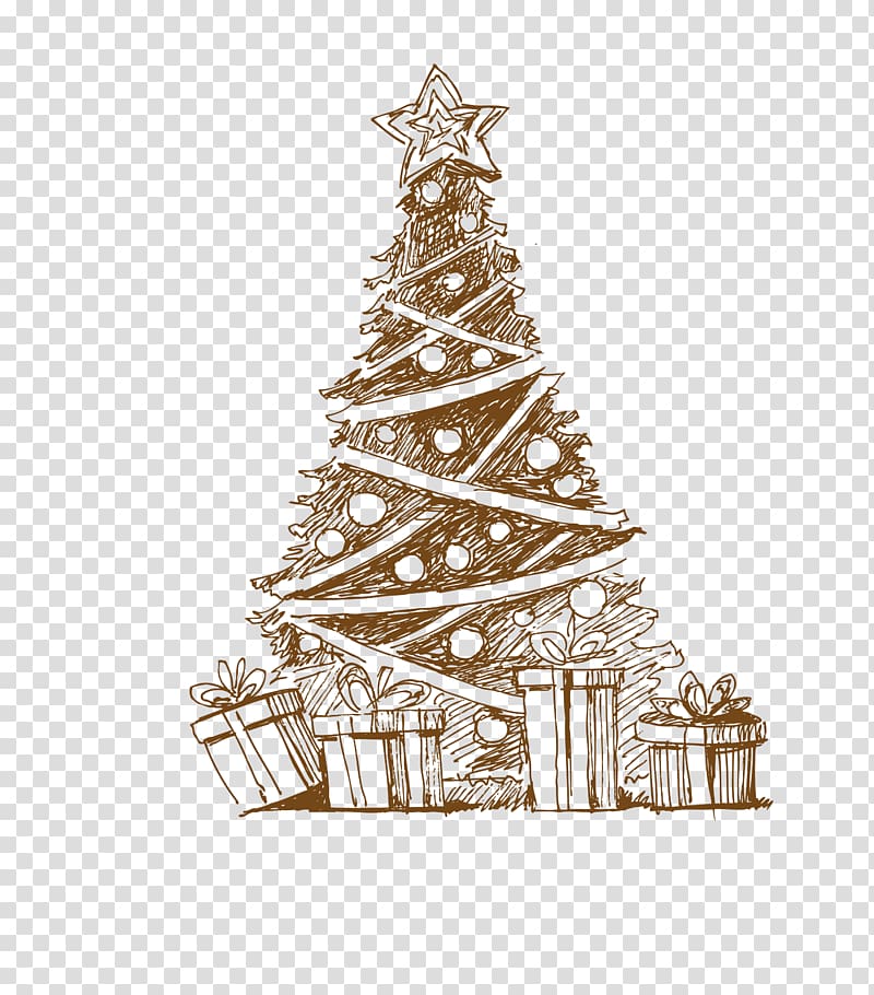 Christmas tree Santa Claus Coat rack Christmas ornament, Christmas transparent background PNG clipart