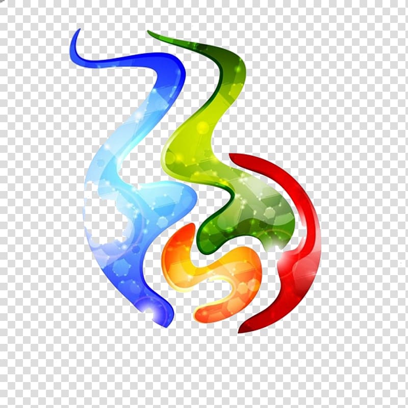 Curve Art, Colorful icons transparent background PNG clipart