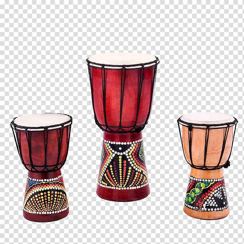 Djembe Africa Timbales Hand drum, Musical Instruments transparent background PNG clipart