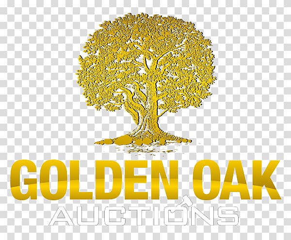 Golden Oak Auctions Tree House Logo, golden tree transparent background PNG clipart