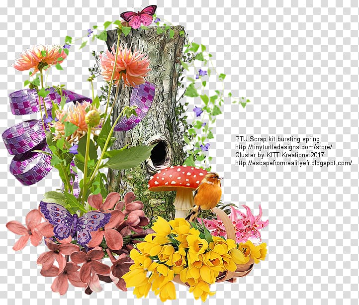 Floral design Flower bouquet Cut flowers, CLUSTER FRAME transparent background PNG clipart