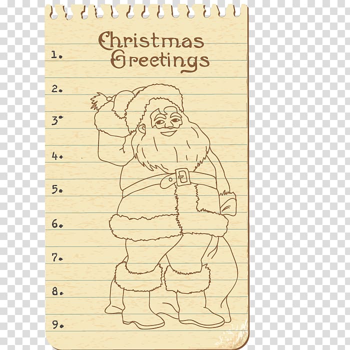 Santa Claus Christmas Illustration, art of Santa Claus transparent background PNG clipart