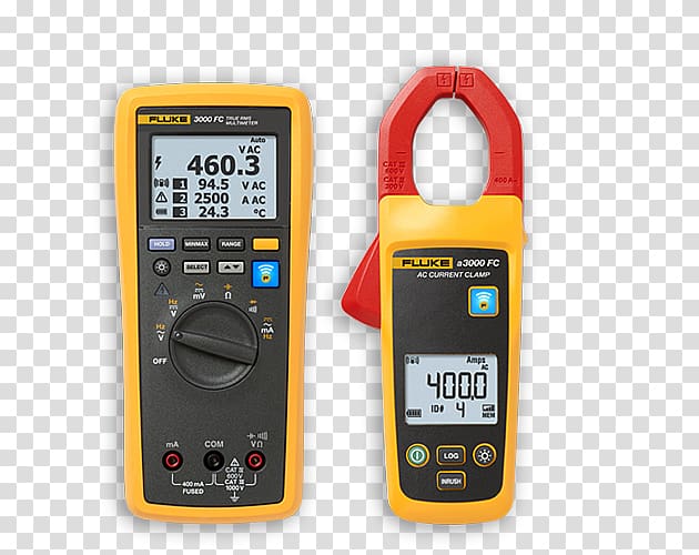 Fluke Corporation Digital Multimeter True RMS converter Current clamp, spring promotion transparent background PNG clipart