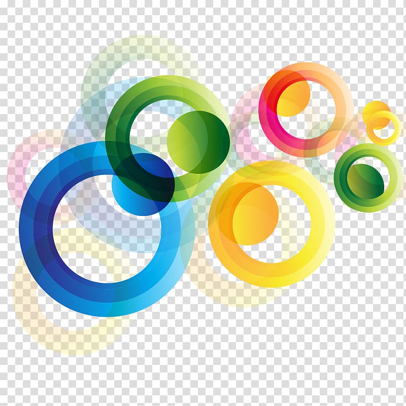assorted-color of circles illustration, Circle Euclidean Computer file, Colorful round transparent background PNG clipart