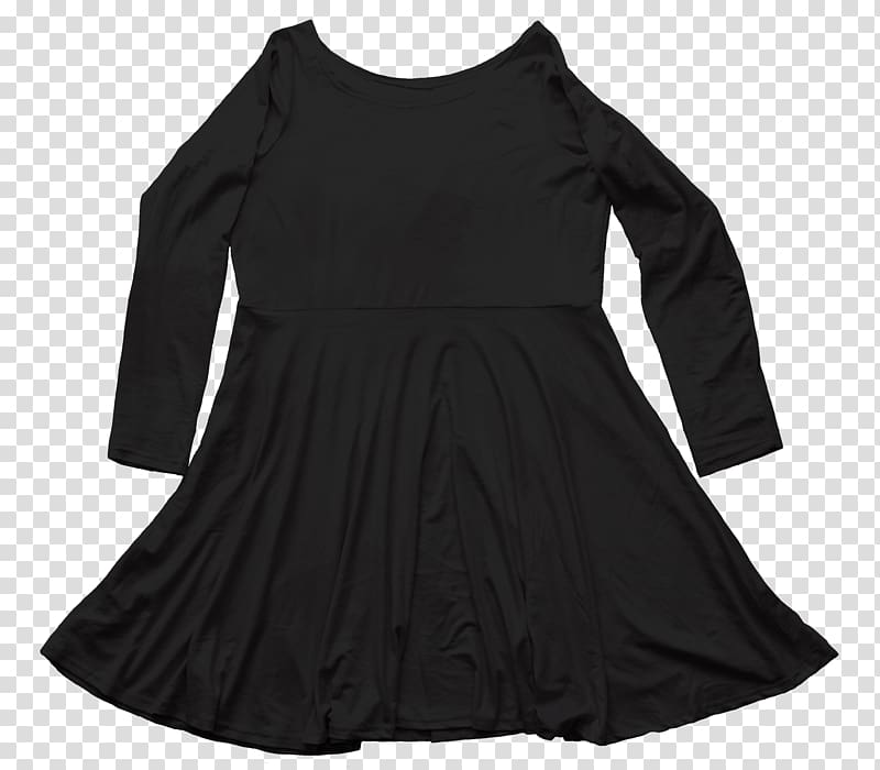 Little black dress Shoulder Black M, plus thick velvet transparent background PNG clipart