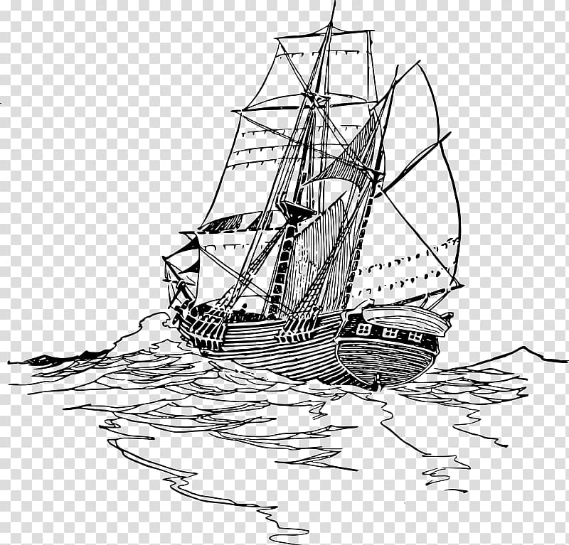 Sailboat Sailing , ancient wind transparent background PNG clipart