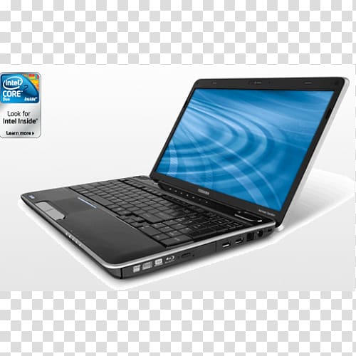 Netbook Laptop Toshiba Satellite Intel, Laptop transparent background PNG clipart
