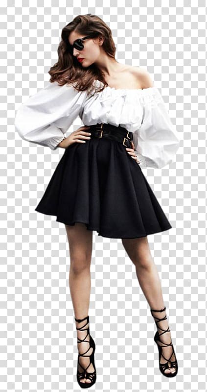 Laetitia Casta Fashion Model Vogue Paris, lady with hat transparent background PNG clipart