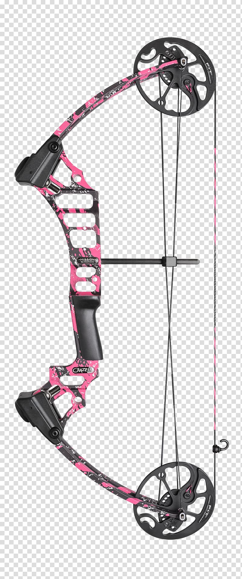 Archery Compound Bows Hunting Bow and arrow, Arrow pink transparent background PNG clipart