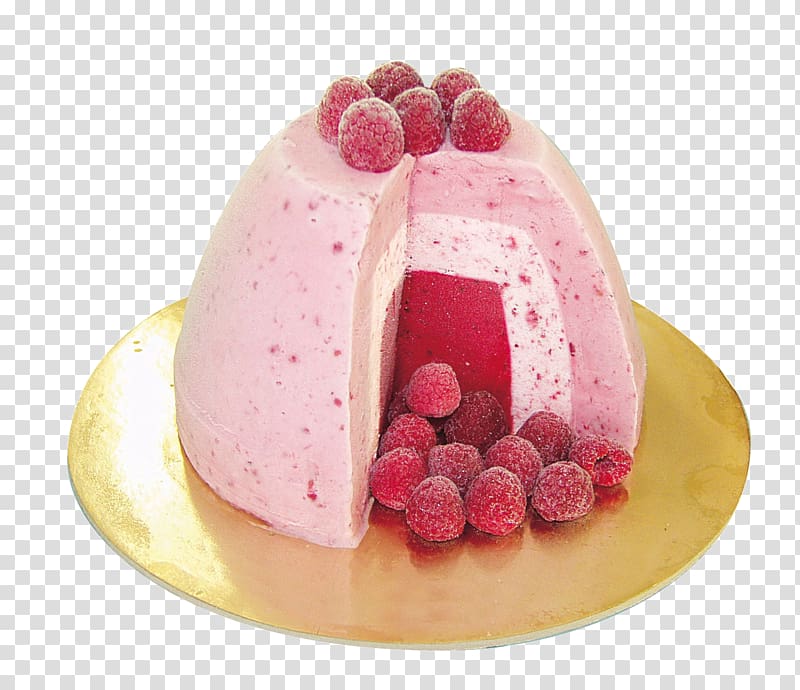 Ice cream cake Italian cuisine Sundae, Pink Cake transparent background PNG clipart