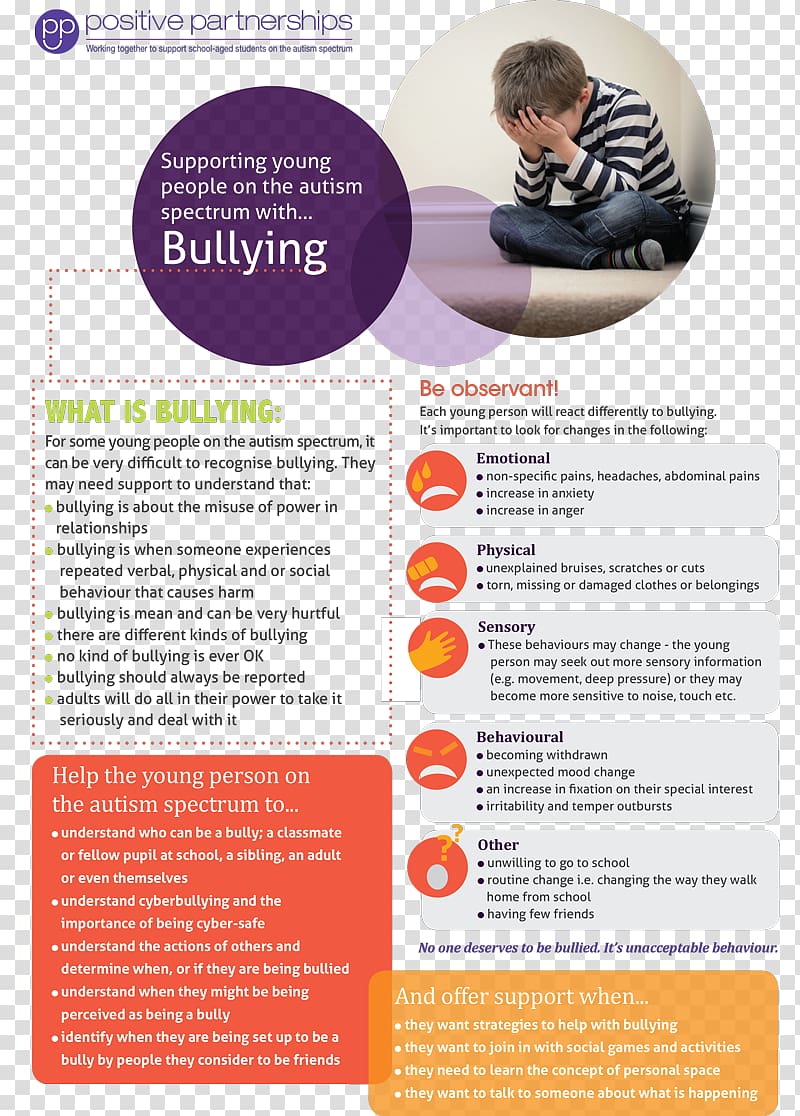 School Information Flyer Bullying Autistic Spectrum Disorders, working flyers transparent background PNG clipart