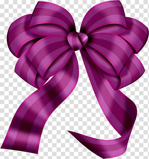 Ribbon Gift , purple bow transparent background PNG clipart