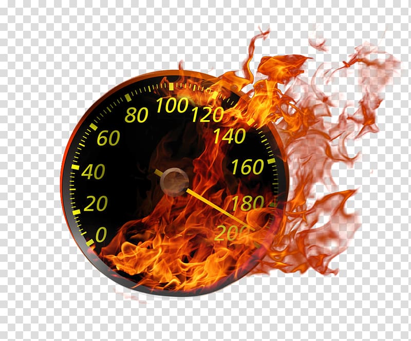 speedometer , System Speedometer Icon, Flame effect speedometer transparent background PNG clipart