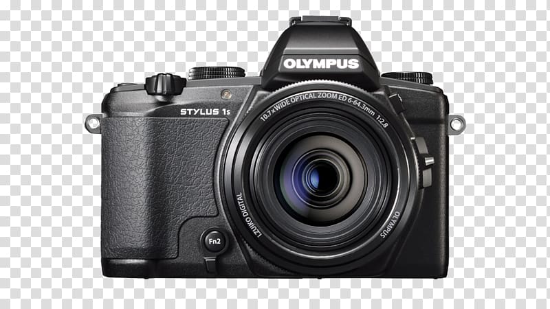 Point-and-shoot camera Olympus Corporation Camera lens, Camera transparent background PNG clipart