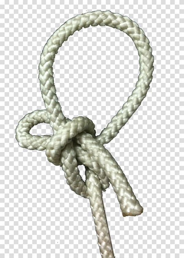 Rope Bowline on a bight Knot, rope transparent background PNG clipart
