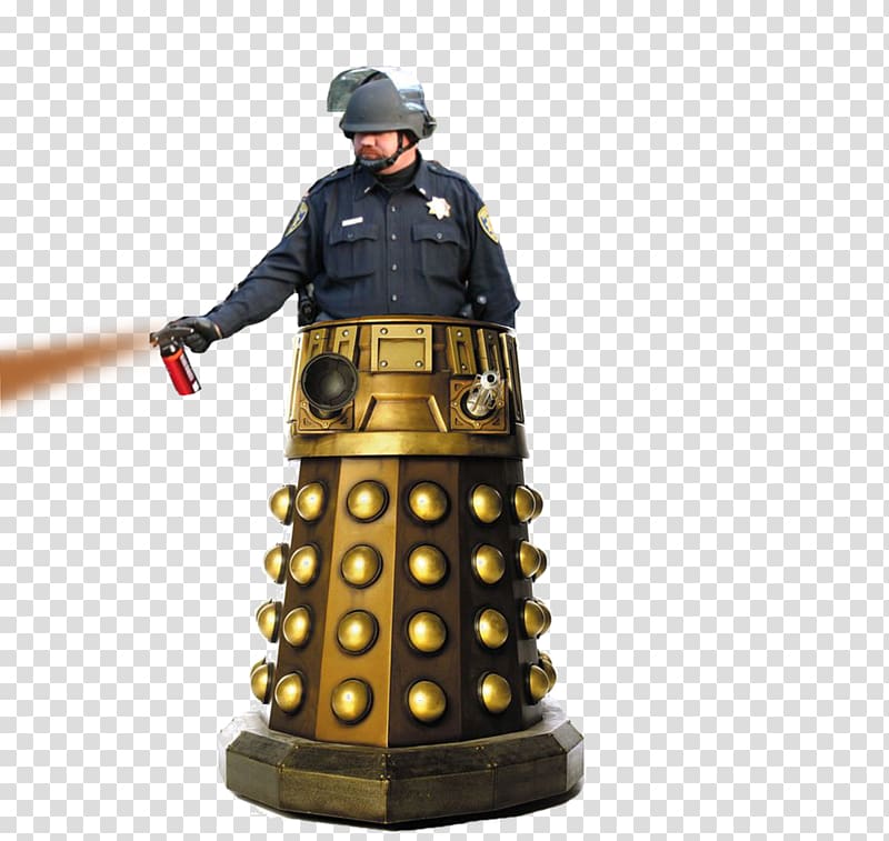 Tenth Doctor Dalek Standee TARDIS, Doctor transparent background PNG clipart