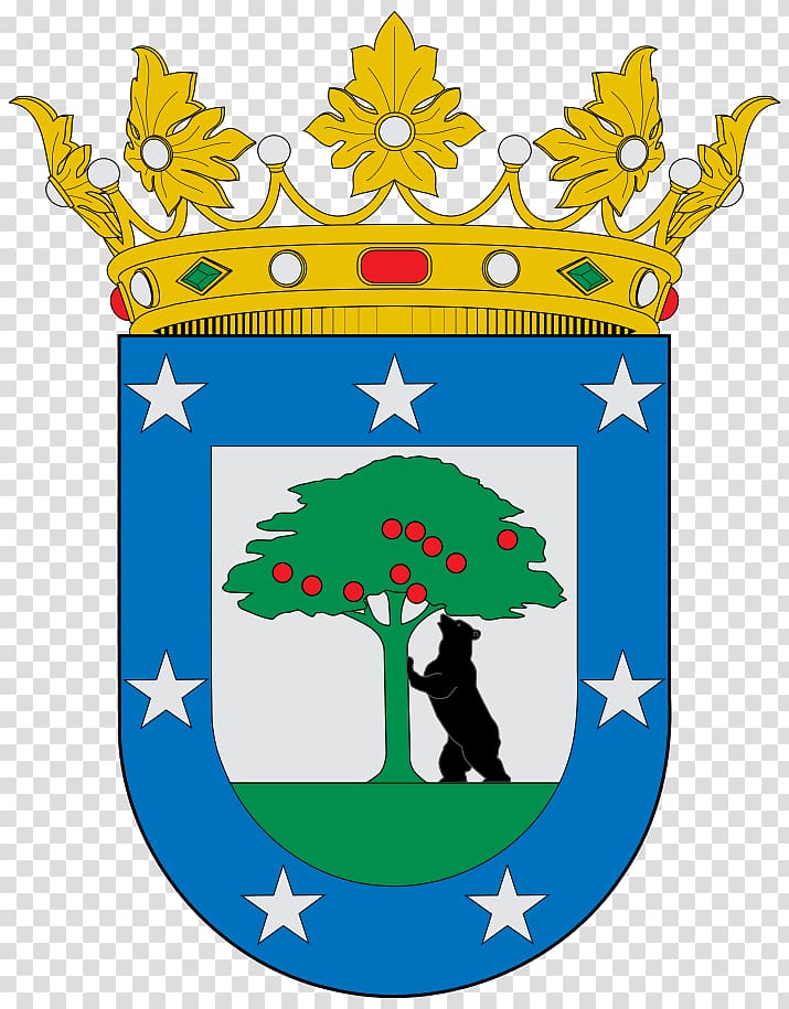 Coat of arms of Madrid Coat of arms of Madrid Crest Coat of arms of Spain, Villa transparent background PNG clipart