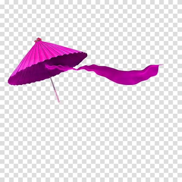 Jiangnan Umbrella, Purple Chinese wind umbrella decorative pattern transparent background PNG clipart