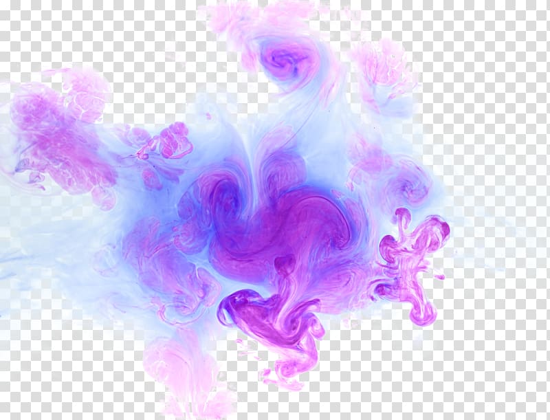 Background Of Abstract Blue Color Smoke. The Wall Of Blue Fog