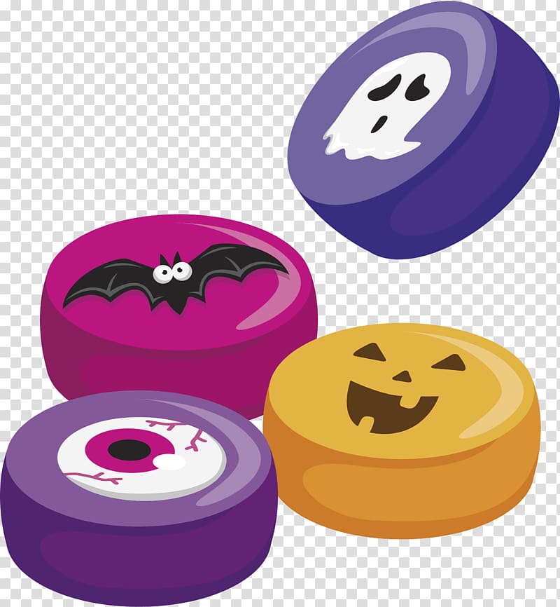 Halloween Candy , Round Halloween candy transparent background PNG clipart