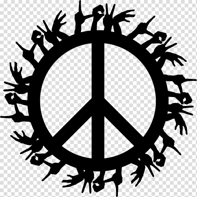 Peace symbols Silhouette , peace transparent background PNG clipart