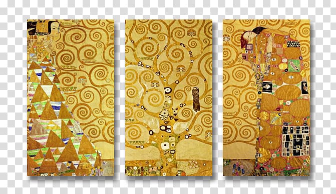 The Kiss Stoclet Frieze Portrait of Adele Bloch-Bauer I The Three Ages of Woman Tree of life, Gustav Klimt transparent background PNG clipart