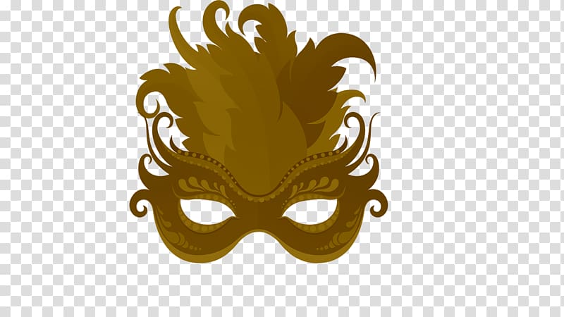 Mask Masquerade ball Carnival Gold & Carnaval Party, mask transparent background PNG clipart