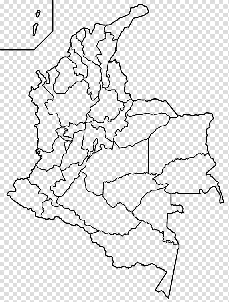 Departments of Colombia Putumayo Department Boyacá Department Blank map, map transparent background PNG clipart